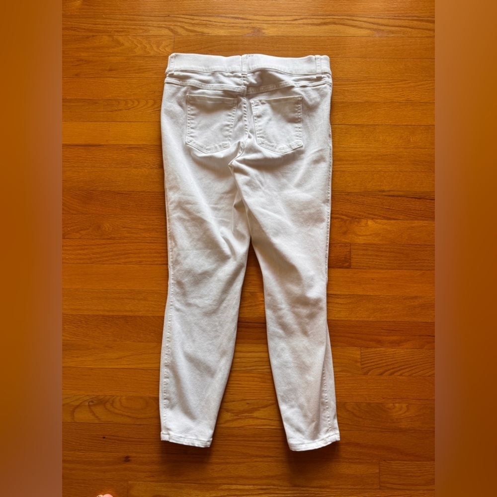 SPANX Women's Crisp White Ankle Skinny Jeans - Large Petite - Picture 8 of 15